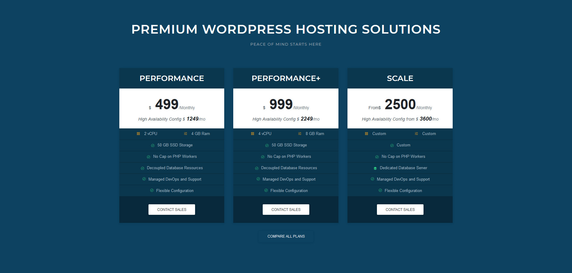 pagely premium hosting plans