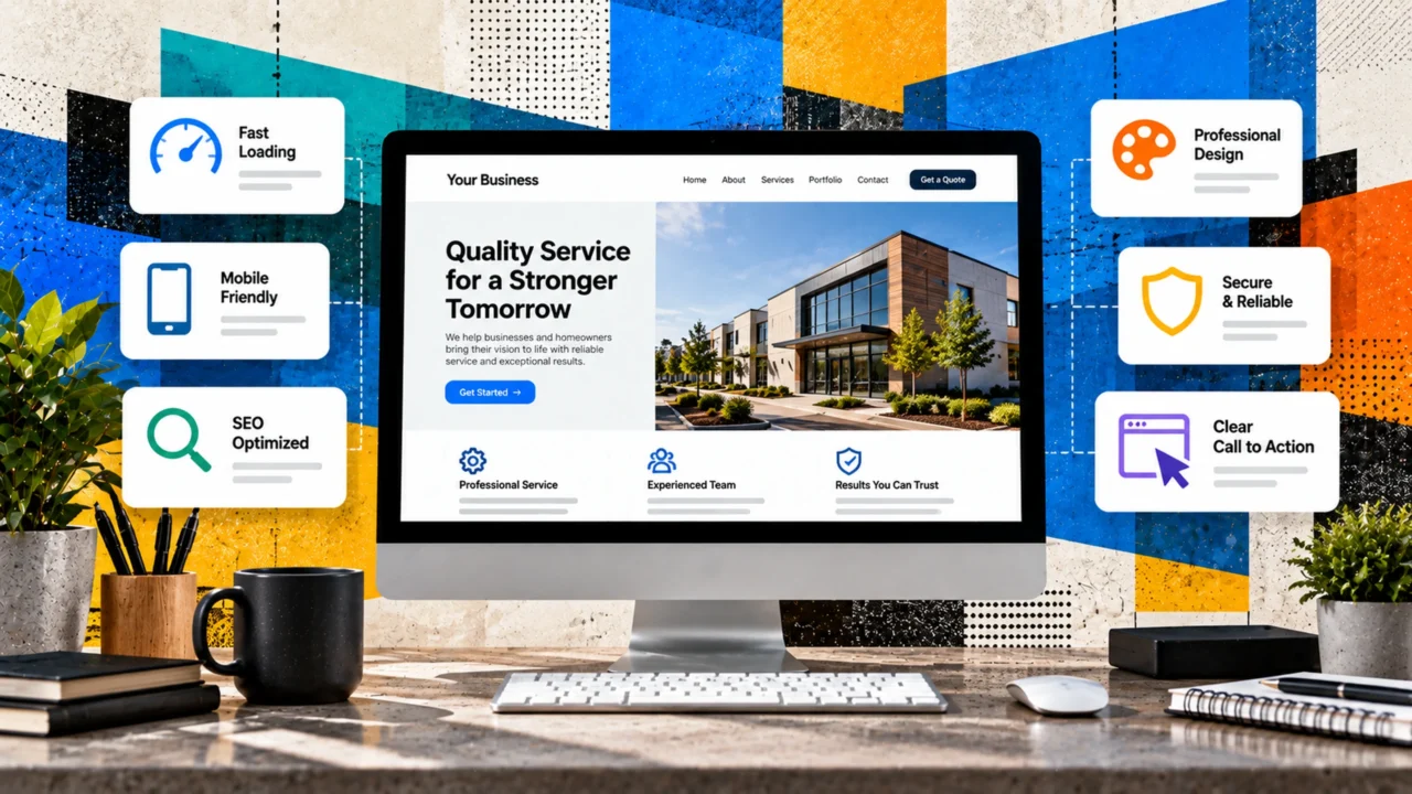 good small business website concept image