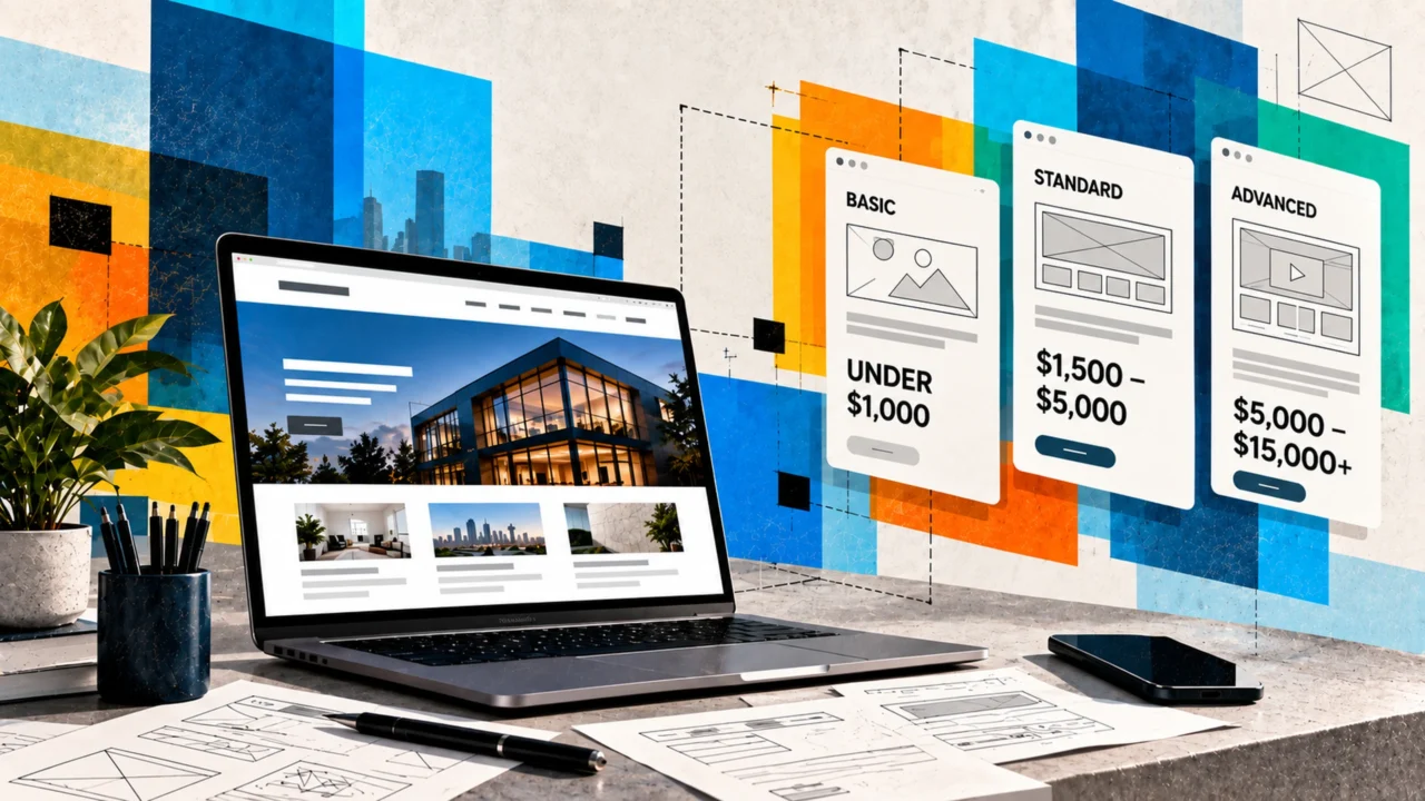 small business website cost concept