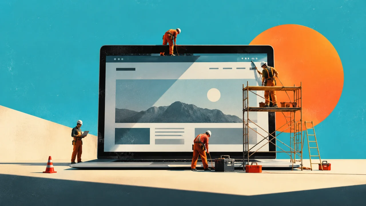 website maintenance concept image