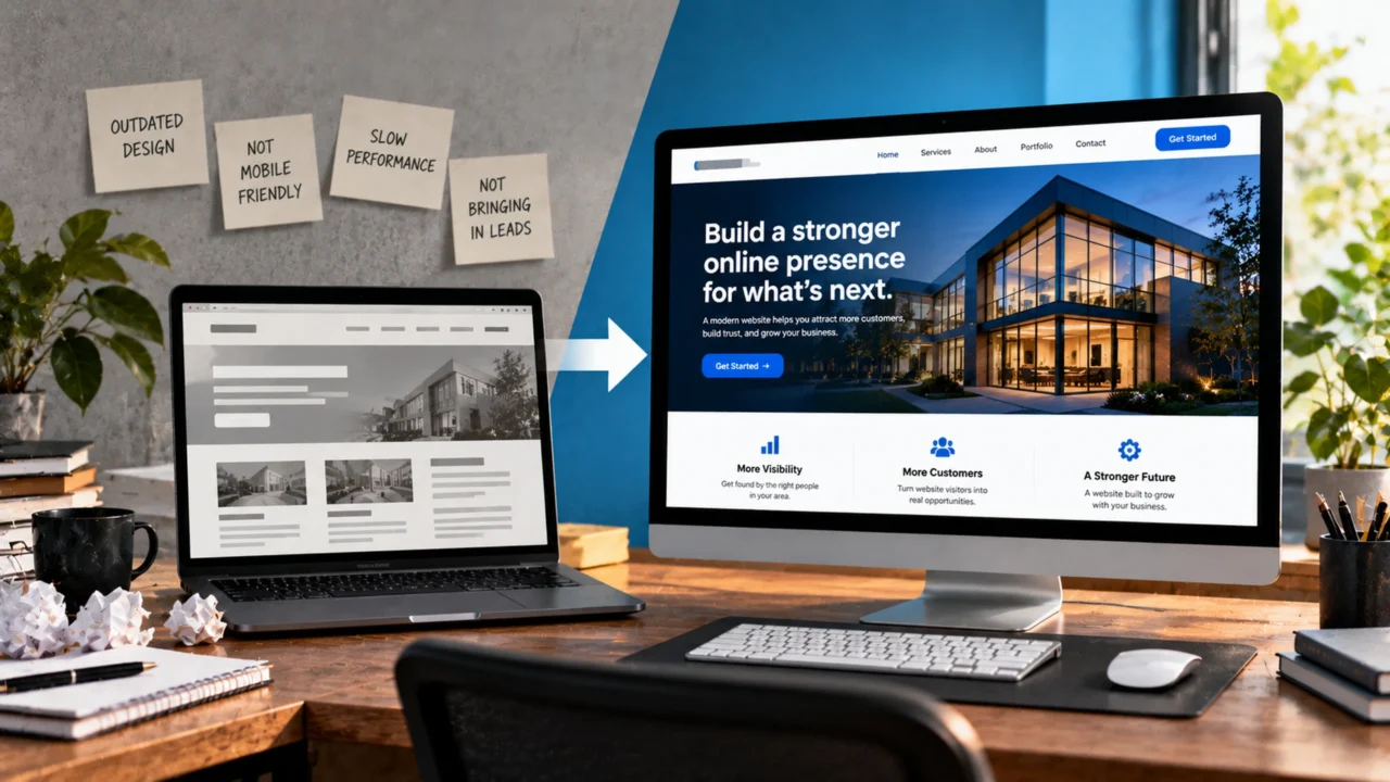 website redesign concept image